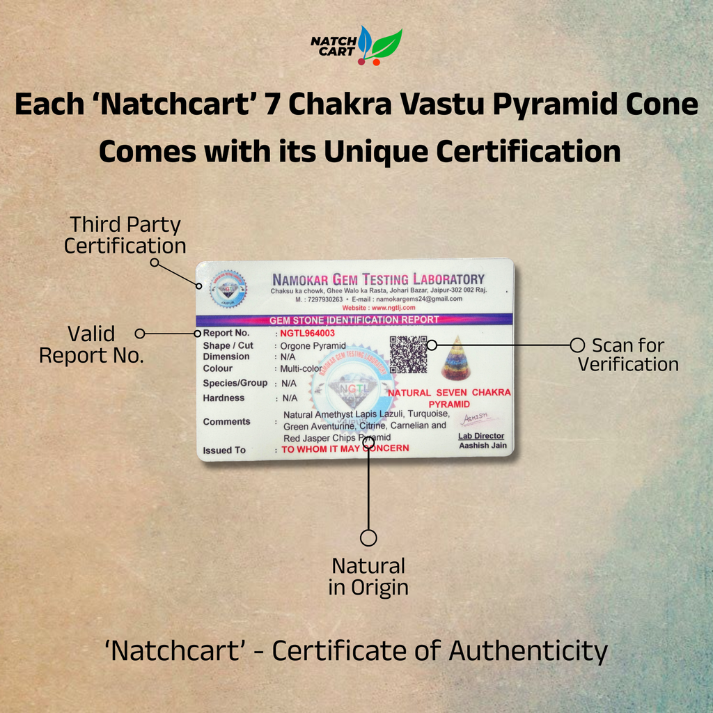 Seven Chakra Vastu Pyramid Cone