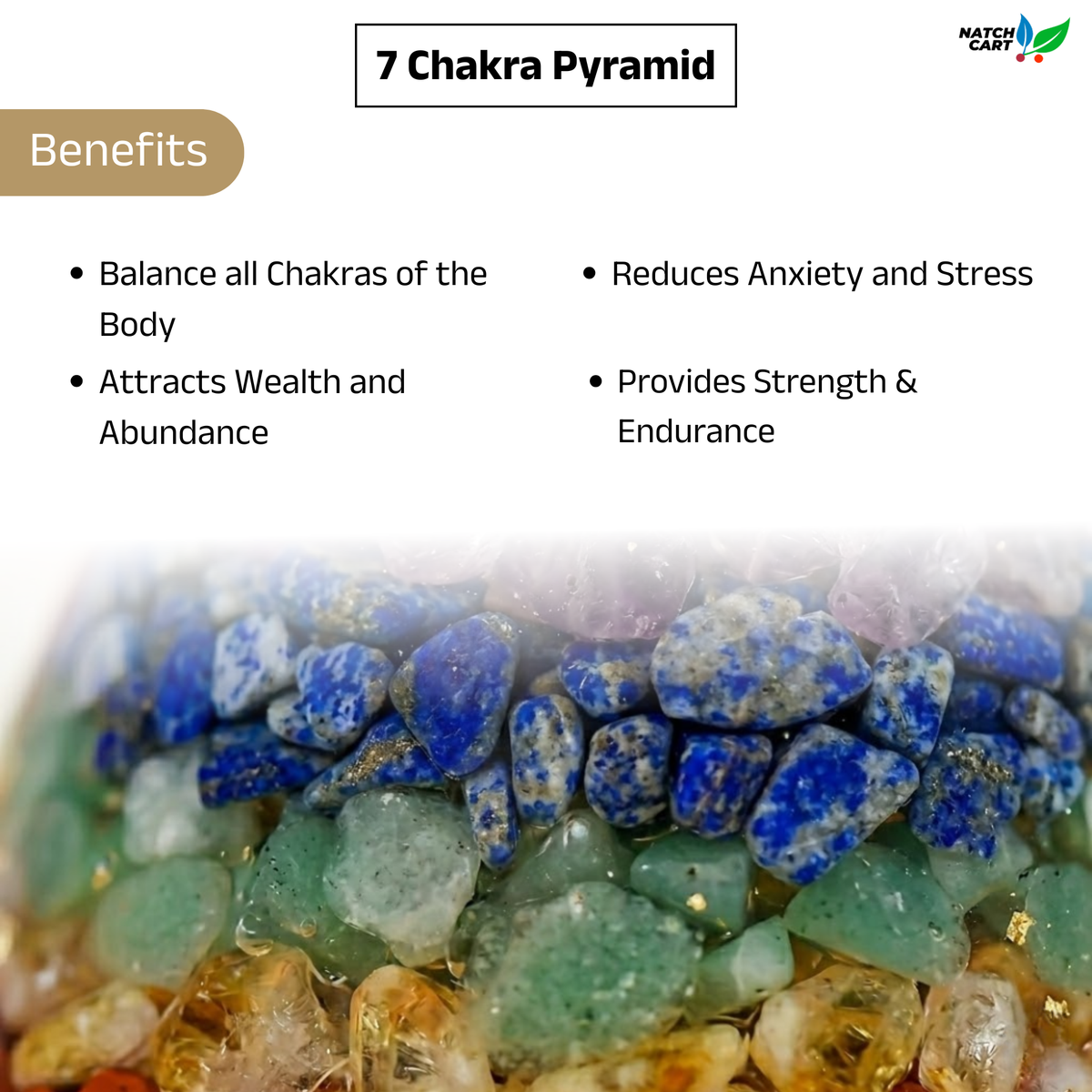 Seven Chakra Vastu Pyramid Cone