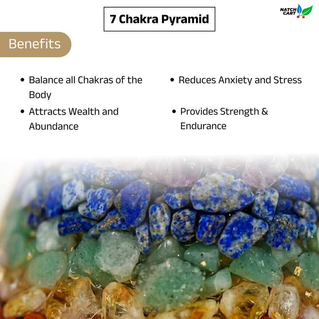 Natural Seven Chakra Pyramid
