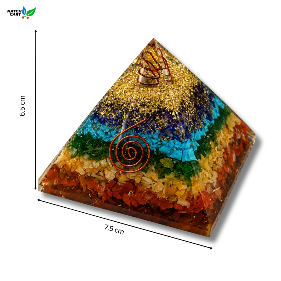 Natural Seven Chakra Pyramid